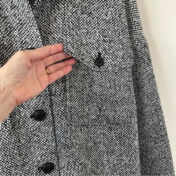 Vero Moda Rosie tweed chore Jacket  boxy workwear cozy oversized - Picture 7 of 15